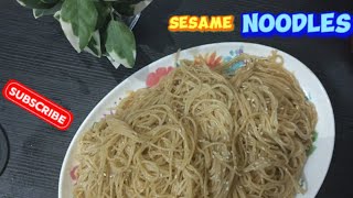 sesame noodles chinesesesame noodle recipecold sesame noodlessesame noodlechinese sesame [upl. by Hairaza]