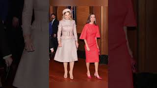 Queen Letizia nd first ladies 🩷 trending viralshort [upl. by Yrad374]