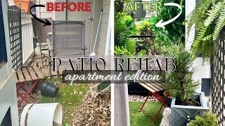 2024 AFFORDABLE APARTMENT PATIO TRANSFORMATION VERY BUDGET FRIENDLY RENOVATION [upl. by Sidalg]