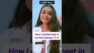 How I cracked NEET in my first attempt 💯🔥shorts youtubeshorts motivation mbbs neet viralvideo [upl. by Vaclav]