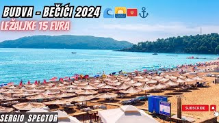 Becici i Budva obilazak plaže cene novi kružni tok u Budvi gužve leto 2024 summer budva [upl. by Laram334]