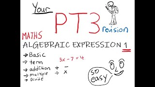 PT3 Maths Algebraic Expression 1 Basics Easy Mathematics Revision [upl. by Barrus]