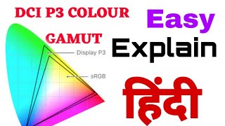 EASY EXPLAIN DCIP3 COLOUR GAMUT हिंदी Explain Colour Gamut in hindi  हिंदी [upl. by Lynnette796]