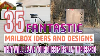 35 Fantastic Mailbox Ideas and Designs That Will Leave Your Guests Really Impressed [upl. by Auqinaj]