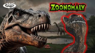 Immersion in Zoonomaly Monsters in Jurassic Park with Giant Screen in 360° VR [upl. by Attenreb]