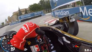 VISOR CAM James Hinchcliffe On The Streets of Toronto [upl. by Aivizt197]