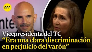 Vicepresidenta del TC explica la decisión de ordenar al Reniec la inscripción de los hijos de Morán [upl. by Keelin]