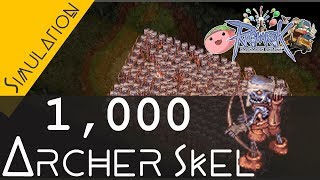 Ragnarok Online Simulation 1000 ARCHER SKELETON Farming zeny [upl. by Krista]