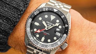 The BEST Automatic GMT Unboxing amp Review SEIKO 5 GMT SSK001 amp SSK003 [upl. by Anelrihs4]