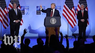 2018 Trumps full NATO news conference [upl. by Farrow]