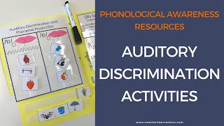 Auditory Discrimination Activities  Phonological Awareness Resources [upl. by Lesly]