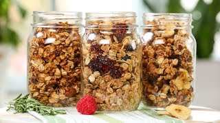 Healthy Granola  3 Delicious Recipes [upl. by Atirrehs]