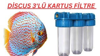 Discus Akvaryumu İçin 3lü Kartuş Filtre  Filtre Kutu Açılımı ve Kullanımı [upl. by Akcimahs]