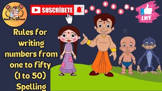 Rules for writing numbers from one to fifty  Learn 1 to 50 Spelling  BackToSchoolOfficial [upl. by Roinuj]