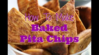 How To Make Flavorful Baked Pita Chips simple steps on how to make pita chips from pita bread [upl. by Alyakcim]