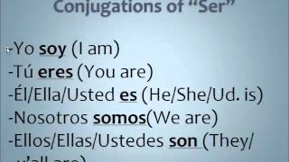 The Verb quotSerquot in Spanish [upl. by Agarhs]