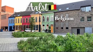 Aalst Belgium 🇧🇪 Evening Walk  2022  4K Walking Tour [upl. by Sukramed]