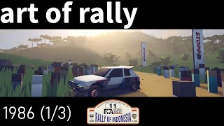 art of rally  1986 MasterSevere Part 1  Rally Indonesia [upl. by Ahsinauj963]