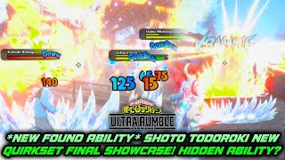 I FORGOT ABOUT THIS ABILITY FINAL TODOROKI NEW QUIRKSET SHOWCASE IN MY HERO ULTRA ULTRA RUMBLE [upl. by Neirrad]