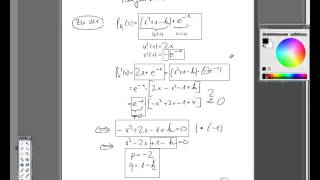 Leistungskurs Mathe 49 ganzrationale Funktionenschar mit e Funktion Teil 2 [upl. by Aggi]