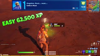 Fastest Method to Complete quotCollect Meatquot  Rare Quests Fortnite Season 6 [upl. by Telocin]