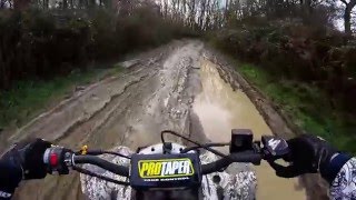 Suzuki ltz 400 on Kent byways  green laning quad bike off roading [upl. by Arianna]