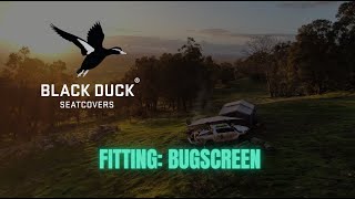 Blackduck Seatcovers Bugscreen Fitting Video [upl. by Serafina]