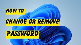 How to Change or Remove Windows Password [upl. by Pepillo]