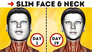 10 Best Exercises for ➜ SLIM FACE amp NECK [upl. by Annoya411]