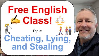 Free English Lesson Topic Cheating ⚖️👫🏌️ [upl. by Hackett]