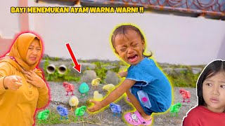 BAYI LUCU MENEMUKAN ANAK AYAM WARNA WARNI  RERE CHANNEL [upl. by Clere621]