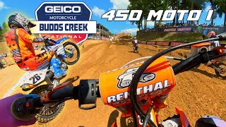 BUDDS CREEK 2022 Pro National 450 Moto 1 [upl. by Korfonta]