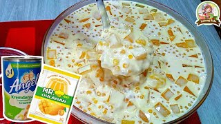 MANGO JELLY SALAD  Quick and easy to make  Budgetfriendly dessert [upl. by Aileahcim]