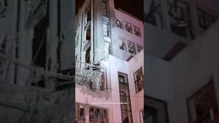 Russias Bomb Attack Ravages Iconic Kharkiv Landmark Soviet Skyscraper in Ruins ukrainelive [upl. by Mendie545]