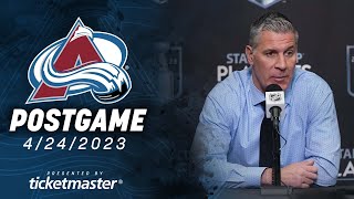 Colorado Avalanche Postgame LIVE Jared Bednar R1G4 [upl. by Avie]