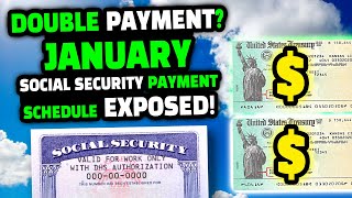 Secret Double Payment January Social Security Payment Schedule EXPOSED [upl. by Anicart]