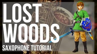 How to play Lost Woods Legend of Zelda by Koji Kondo on Alto Sax Tutorial [upl. by Justina997]