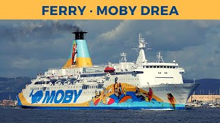 Arrival amp Departure of ferry MOBY DREA Olbia Moby Lines [upl. by Klenk]