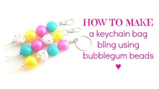 10 DIY KEYCHAINS  How To Make Cute Keychains [upl. by Urbana]