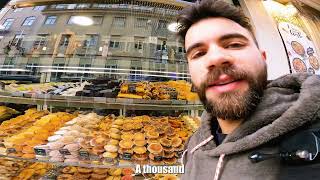 Trying 7 WEIRD Portuguese Tarts quotPasteis de Nataquot In Lisbon 🇵🇹 [upl. by Ahsinrac]