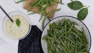 Les instants recettes n°65  Haricots verts croustillants au parmesan [upl. by Enobe]