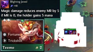 Foamy Teemo  ​​Blighting Jewel Artifact reduces Enemy MR to Zero the Visual Bug on Teemo is Funny [upl. by Maggie]