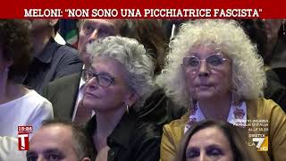 Meloni “Non sono una picchiatrice fascista” [upl. by Yrol]