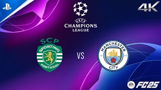 Sporting CP  Manchester City FC  CHAMPIONS LEAGUE 2425  PS5 4K [upl. by Nap]