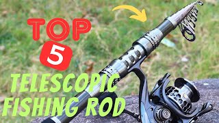 Best Telescopic Fishing Rod on Amazon  Top 5 Telescopic Fishing Rod for the money [upl. by Espy]