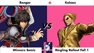 Ringling Rollout Fall 1  Ranger Shulk vs Koloax Kazuya  Winners Semis [upl. by Jacobson]