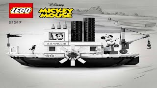 LEGO instructions  Ideas  21317  Steamboat Willie [upl. by Nylazor]