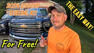 Leveling Kit The Easy Way  2024 Chevrolet Silverado 2500HD [upl. by Goddard]