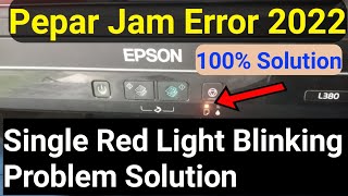 How to solve paper Jam Problem In epson L380 epson printer  Epson L380 paper Not Feeding 2022 Pcsc [upl. by Marpet765]