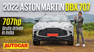 2022 Aston Martin DBX 707 review  Brit Brute  First Drive  Autocar India [upl. by Yttig]